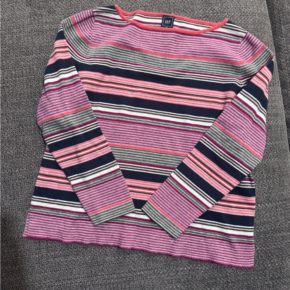 GAP Multicolor Striped Knit Top